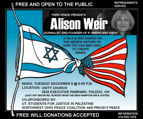 Alison Weir flyer: Allow images to view