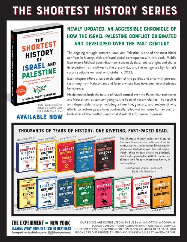 Description of Michael Scott-Baumann's THE SHORTEST HISTORY OF ISRAEL & PALESTINE
